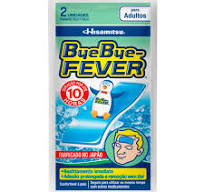 ADESIVO PARA ALÍVIO DA FEBRE BYE BYE FEVER ADULTO DE 5X13CM HISAMITSU 2UN