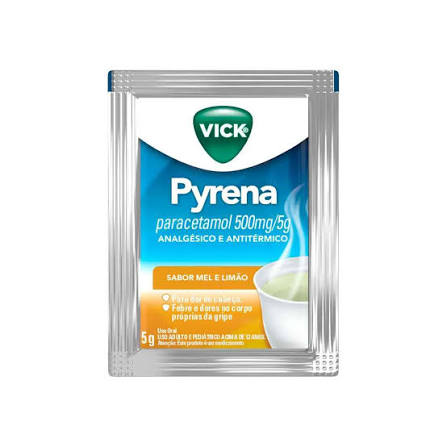 ANALGÉSICO E ANTITÉRMICO 500MG MEL E LIMÃO VICK PYRENA ENVELOPE 5G