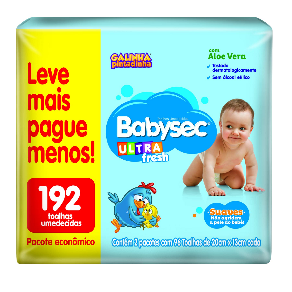 TOALHA UMED BABYSEC 192UN LV4 PG3 ULTRA