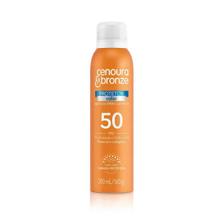 Cenoura&Bronze Protetor Solar Aerossol FPS50 200ml