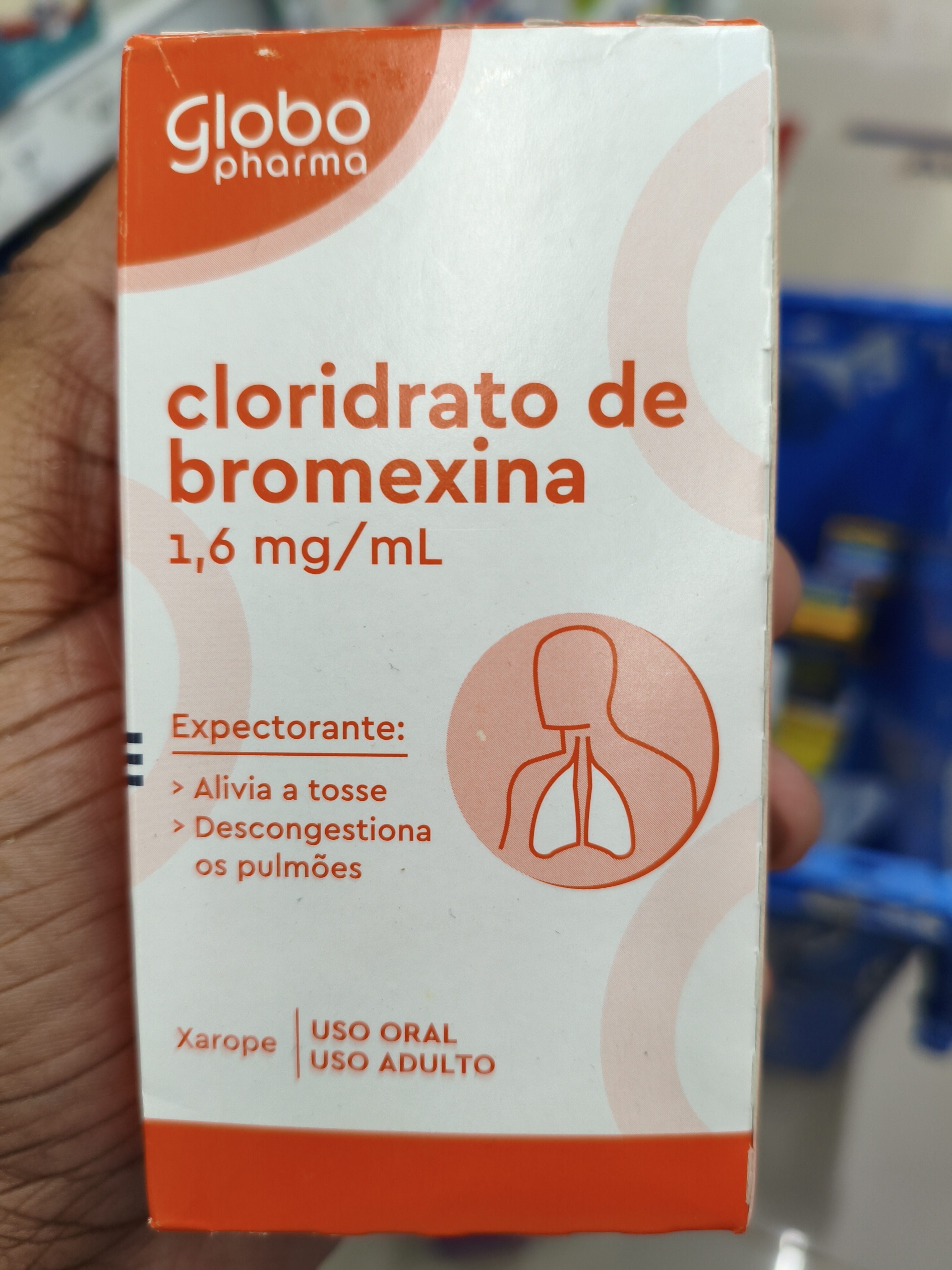 CLORIDRATO DE BROMEXINA 1,6 mg/mL XAROPE x 1 FRASCO 120 mL