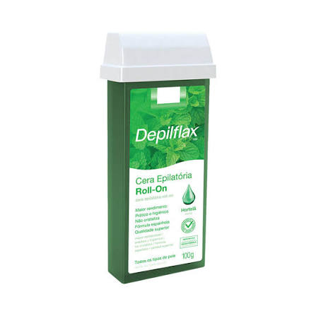 Cera Depilação Depilflax 100g Rollon Hortelã