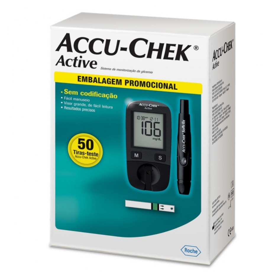 Kit Accu-Chek Active 50 Tiras