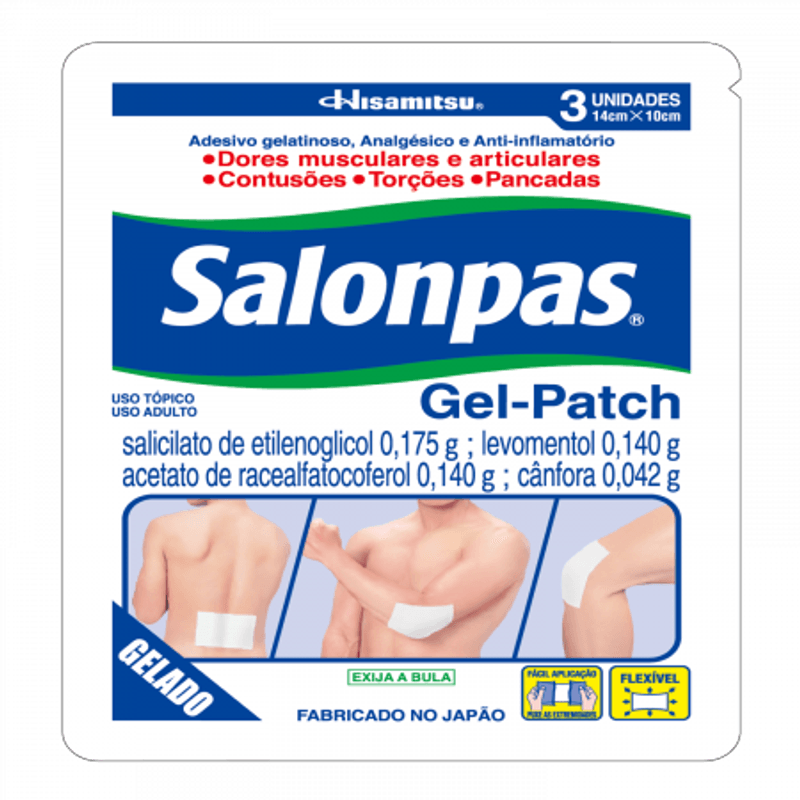 SALONPAS ENVELOPE 3 ADESIVOS GEL