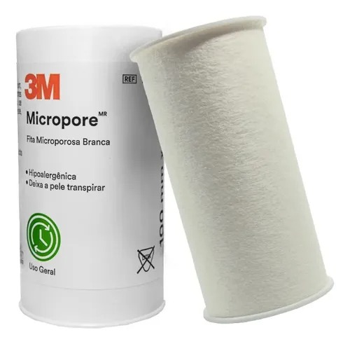 FITA MICROPORE 10,0X10 BRANCO 3M