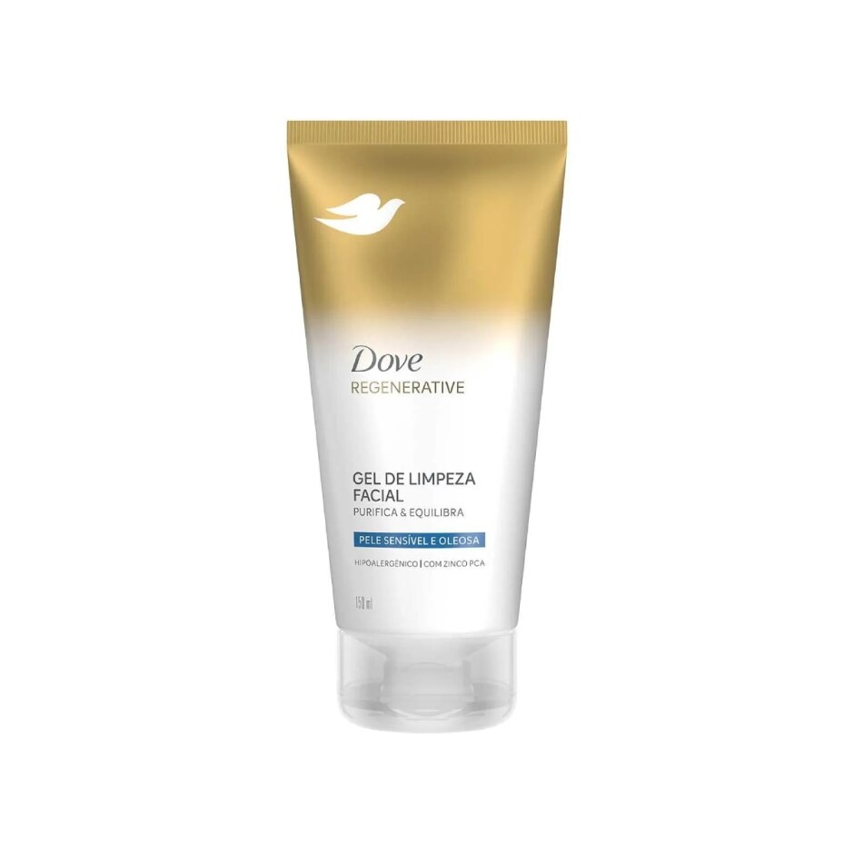 GEL DE LIMPEZA FACIAL PURIFICA & EQUILIBRA DOVE REGENERATIVE BISNAGA 150ML