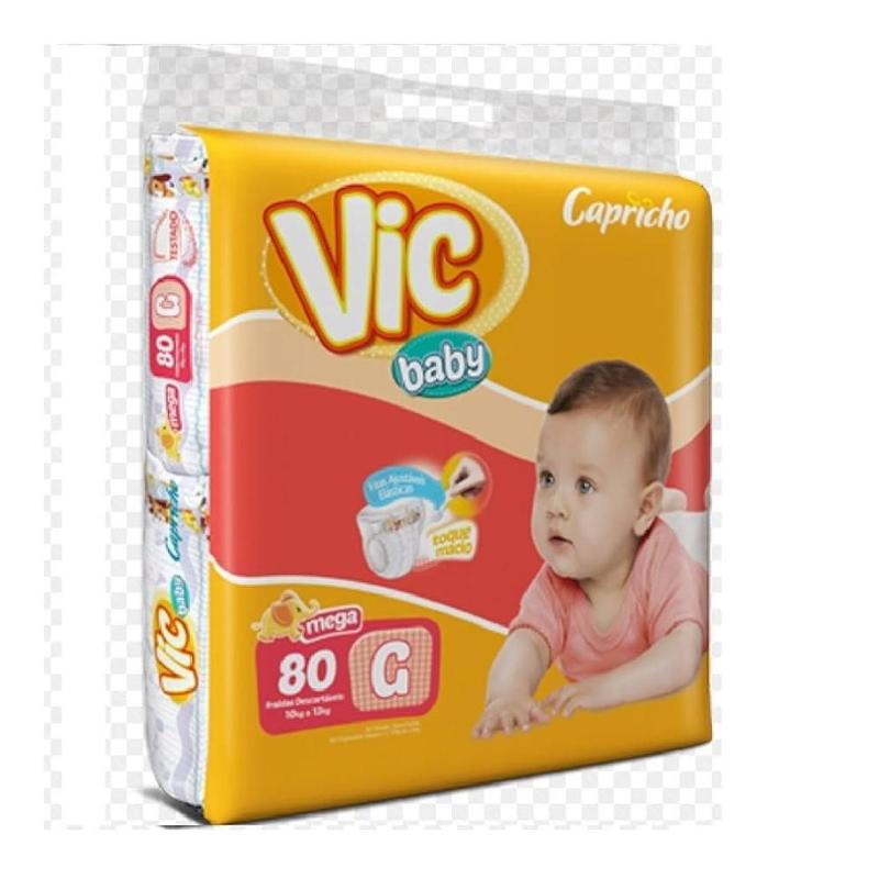 FRALDAS DESC VIC BABY ( G ) 80 UND