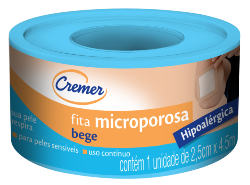 FITA MICROPOROSA CREMER BEGE 25CM X 45M