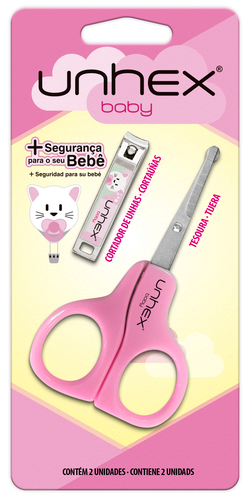 KIT UNHEX BABY + CORTADOR ROSA 1UN