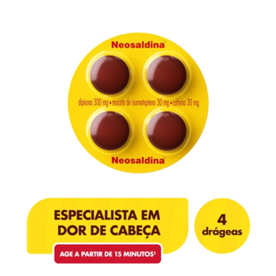 NEOSALDINA HYPERA COM 4 COMPRIMIDOS