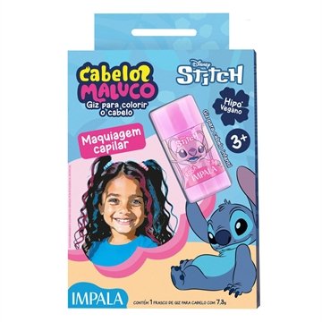 Giz para Cabelo Infantil Stitch Cabelo Maluco Angel