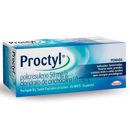 PROCTYL 50/10MG POM BG 3G C/10 + 10APL