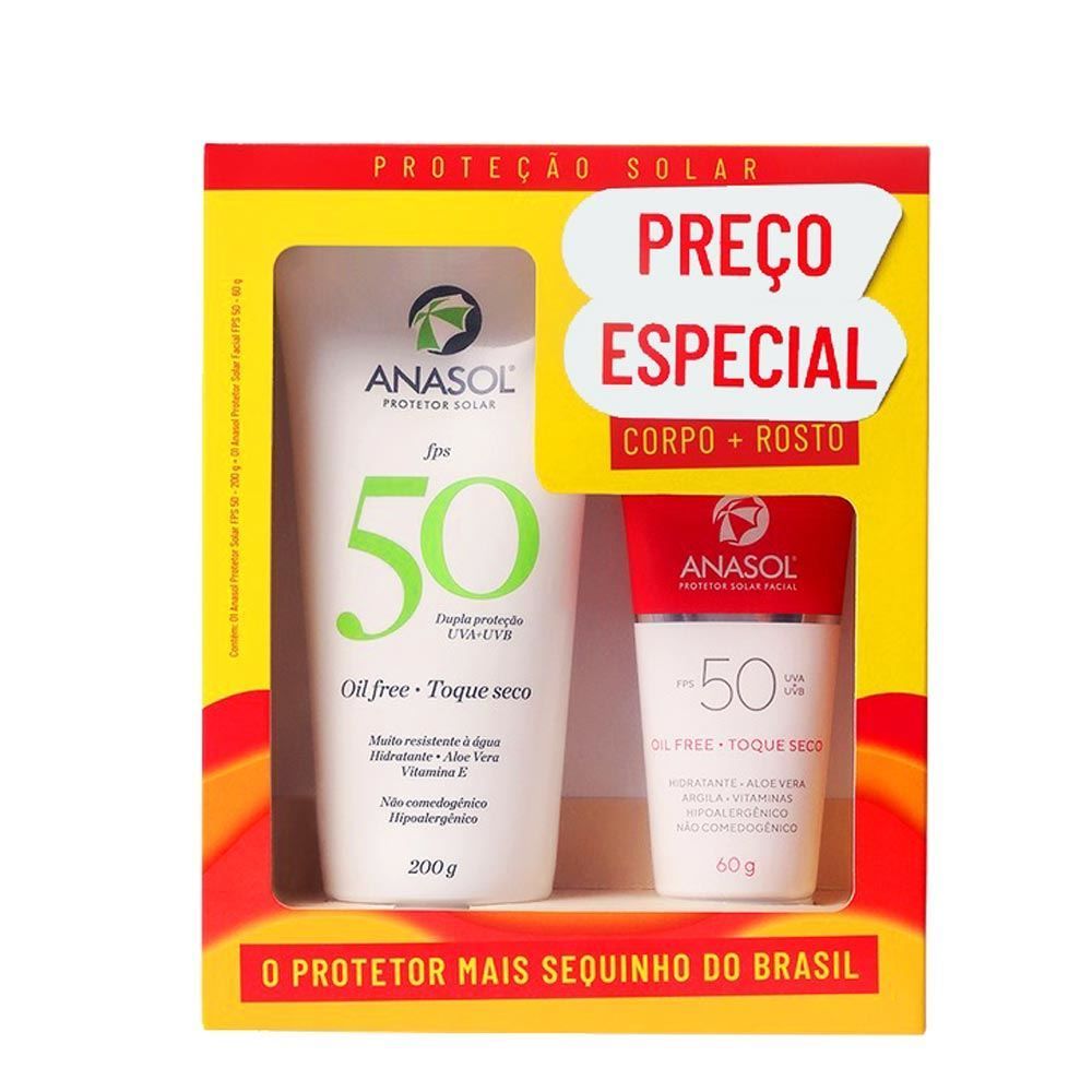 Kit Anasol Protetor FPS 50 200g + 60g