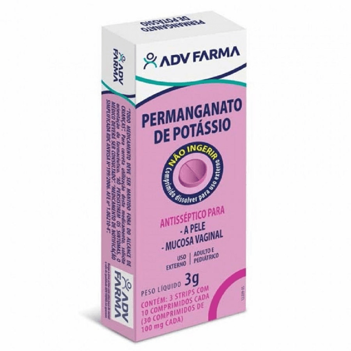 Permanganato De Potássio Com 10 Comprimidos