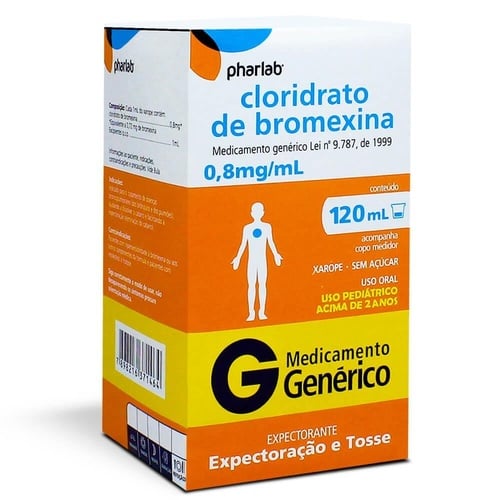 CLORIDRATO DE BROMEXINA 0,8 mg/mL XAROPE x 1 FRASCO 120 mL