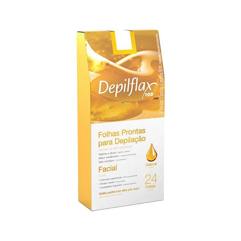 FOLHAS PRONTAS FACIAIS NATURAL C/24UN