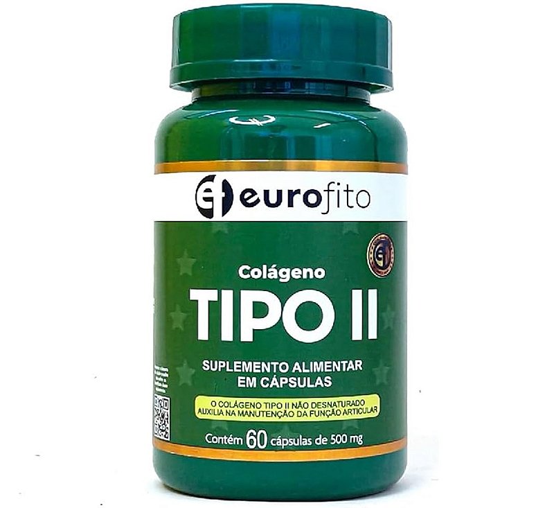 EUROFITO COLAGENO TIPO II 500MG 60CPS DOMINA