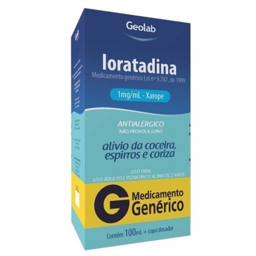 LORATADINA 1 mg/mL XAROPE x 1 FRASCO 100 mL