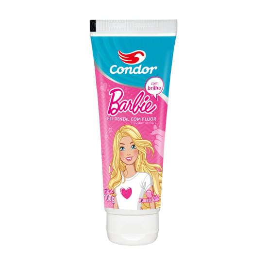 GEL DENTAL INF BARBIE VERTICAL 50G COM FLUOR 3515 CONDOR