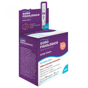 SORO FISIOLOGICO DOSE ÚNICA 10AMP 5ML