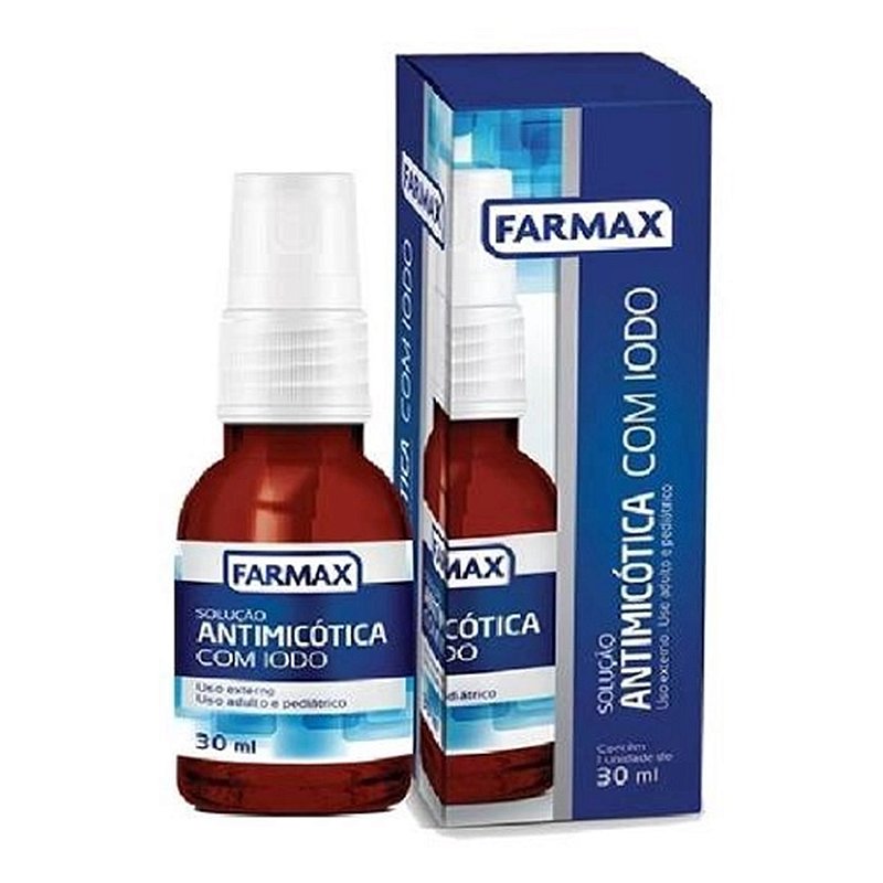 SOLUÇÃO ANTIMICÓTICA C/IODO FARMAX 30ML