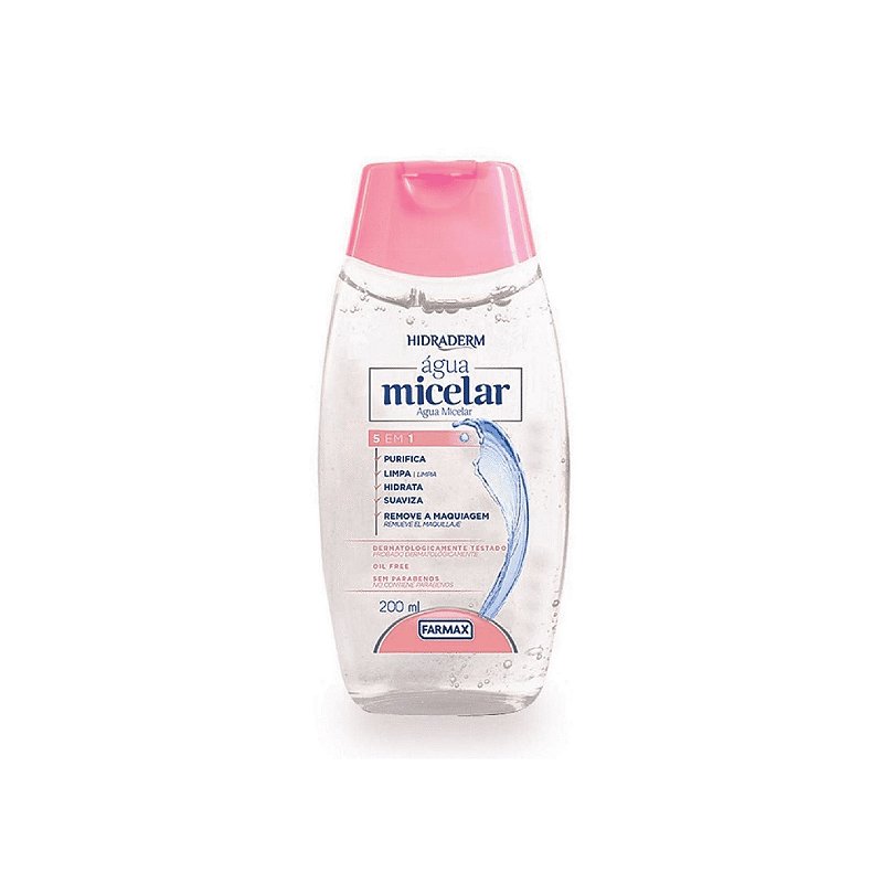 AGUA MICELAR 200ML HIDRADERM FARMAX