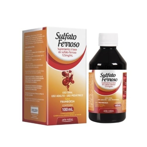 SULFATO FERROSO SOLUCAO ORAL 100 ML ARTE