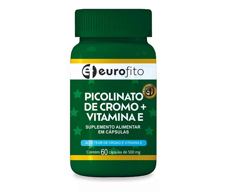 PICOLINATO DE CROMO + VIT E 60CPS EUROFITO