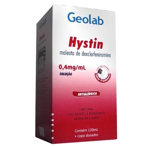 HYSTIN LIQ 2MG/5ML 120 ML  GEOLAB
